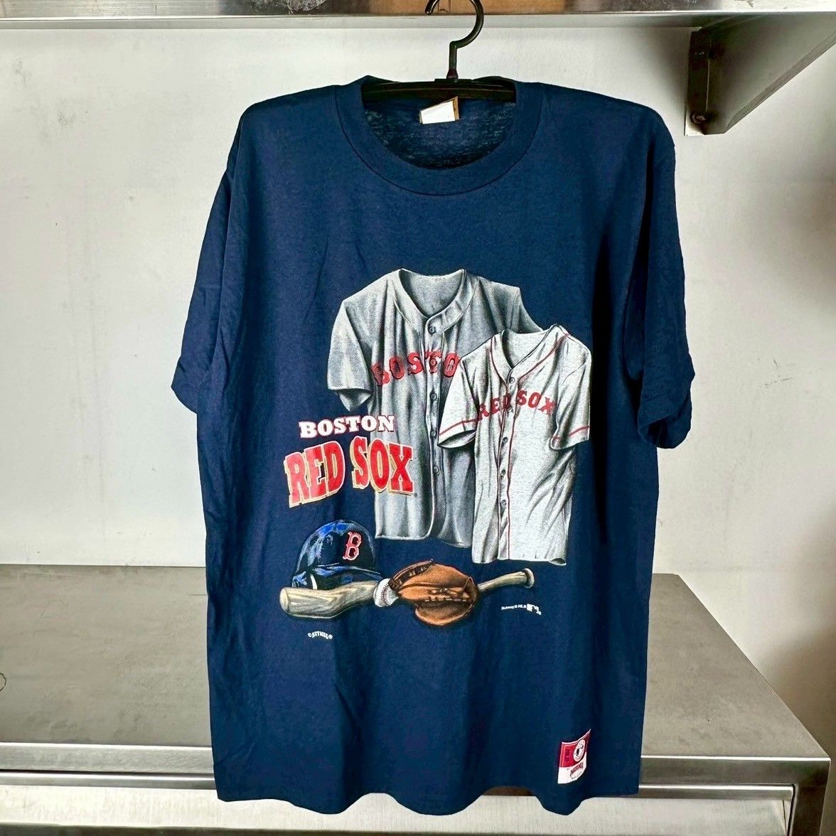 Vintage 90s Boston Red Sox Baseball Nutmeg Mlb T Shirt