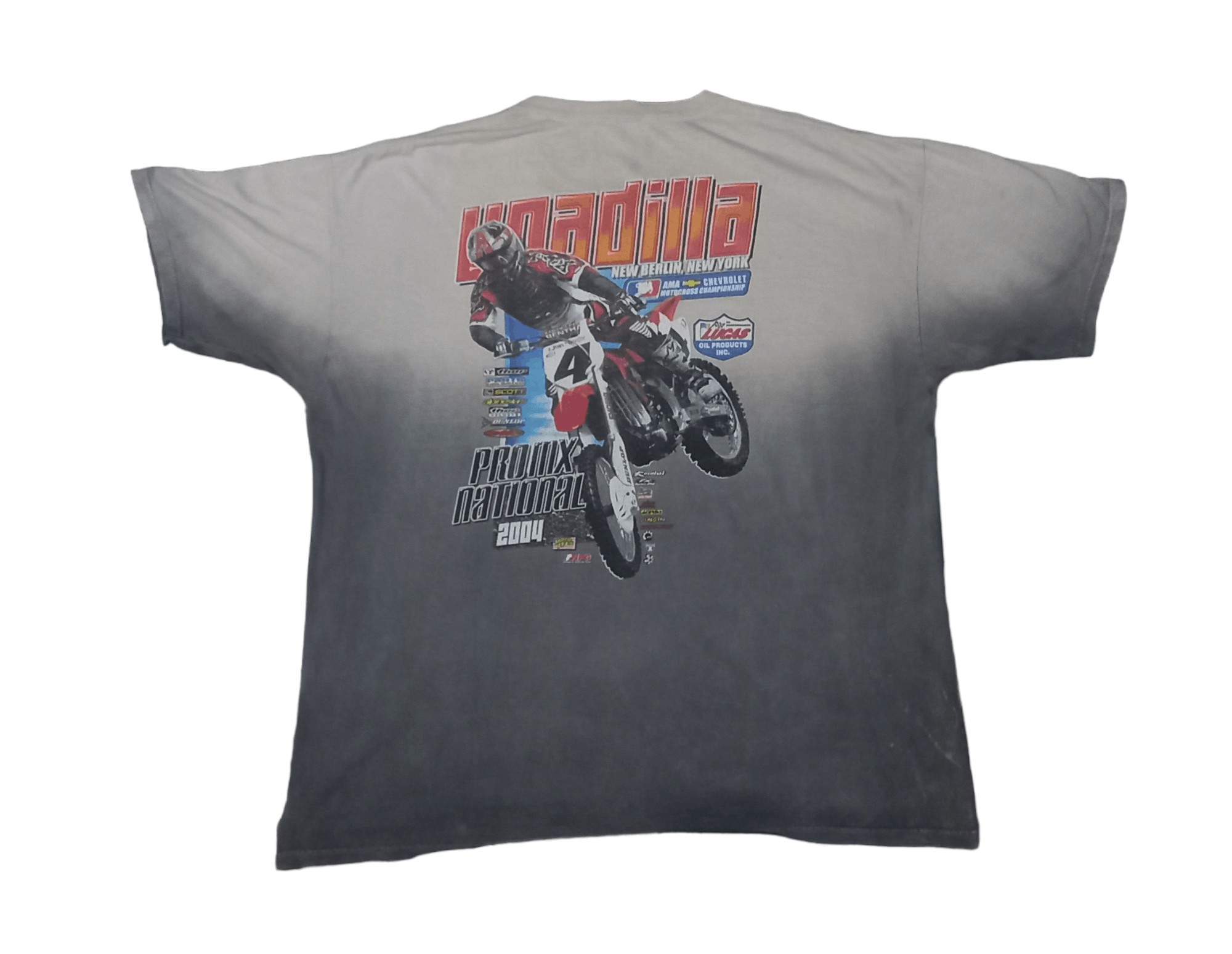 Fox Racing X Vintage Rare Vintage Anvil Authentic Pigment Unadilla 2004 Tie Dye