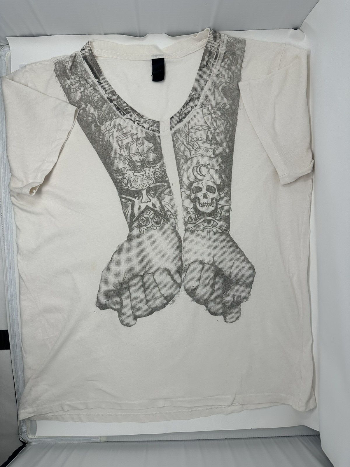 Vintage Obey Tattooed Arms Tee Rare 2000s Streetwear Sz L