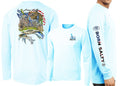 Men’S Performance Born Salty American Blue Crab Long Sleeve