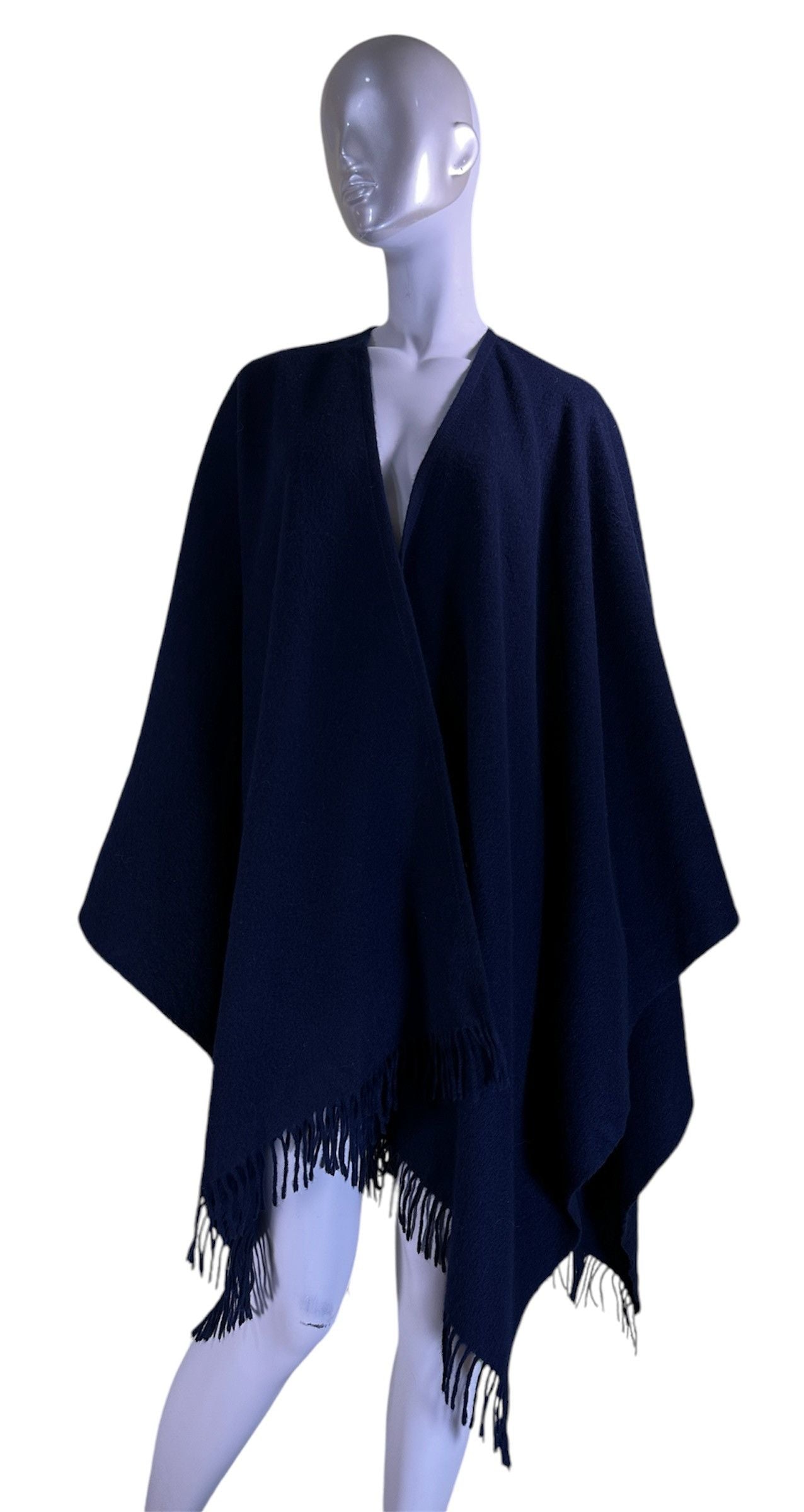 Johnstons Of Elgin Lambswool Navy Blue Cape Poncho T-Shirts, Hoodie, Sweatshirt | FlexRushtees.com