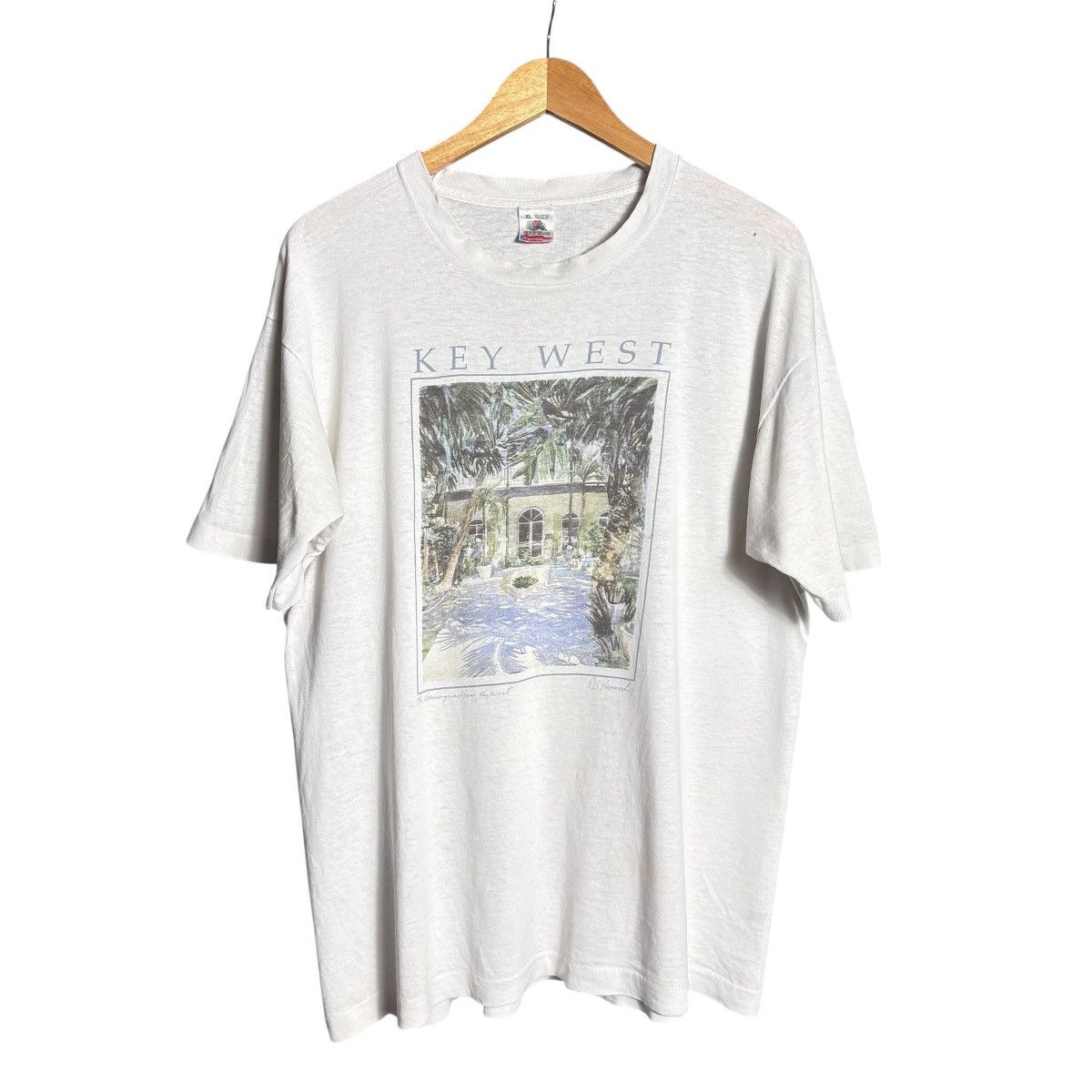 Vintage 90s Ernest Hemingway House Museum Art Key West Tee Hoodie, Sweatshirt | FlexRushtees.com