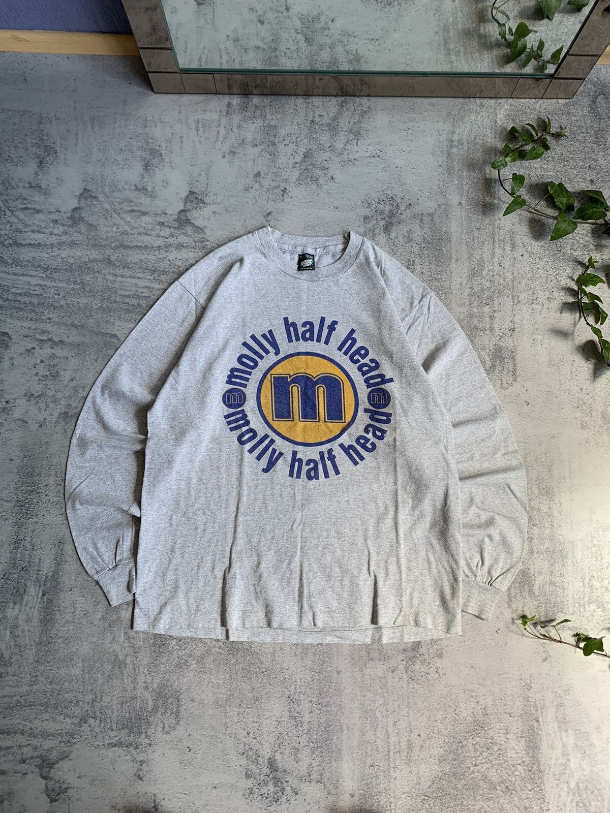Band Tees Vintage Molly Half Head Merch Screen Stars Long Sleeve Sz Xl