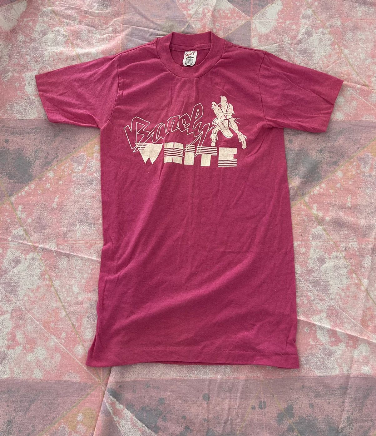 Vintage Barely White Music T Shirt 70s