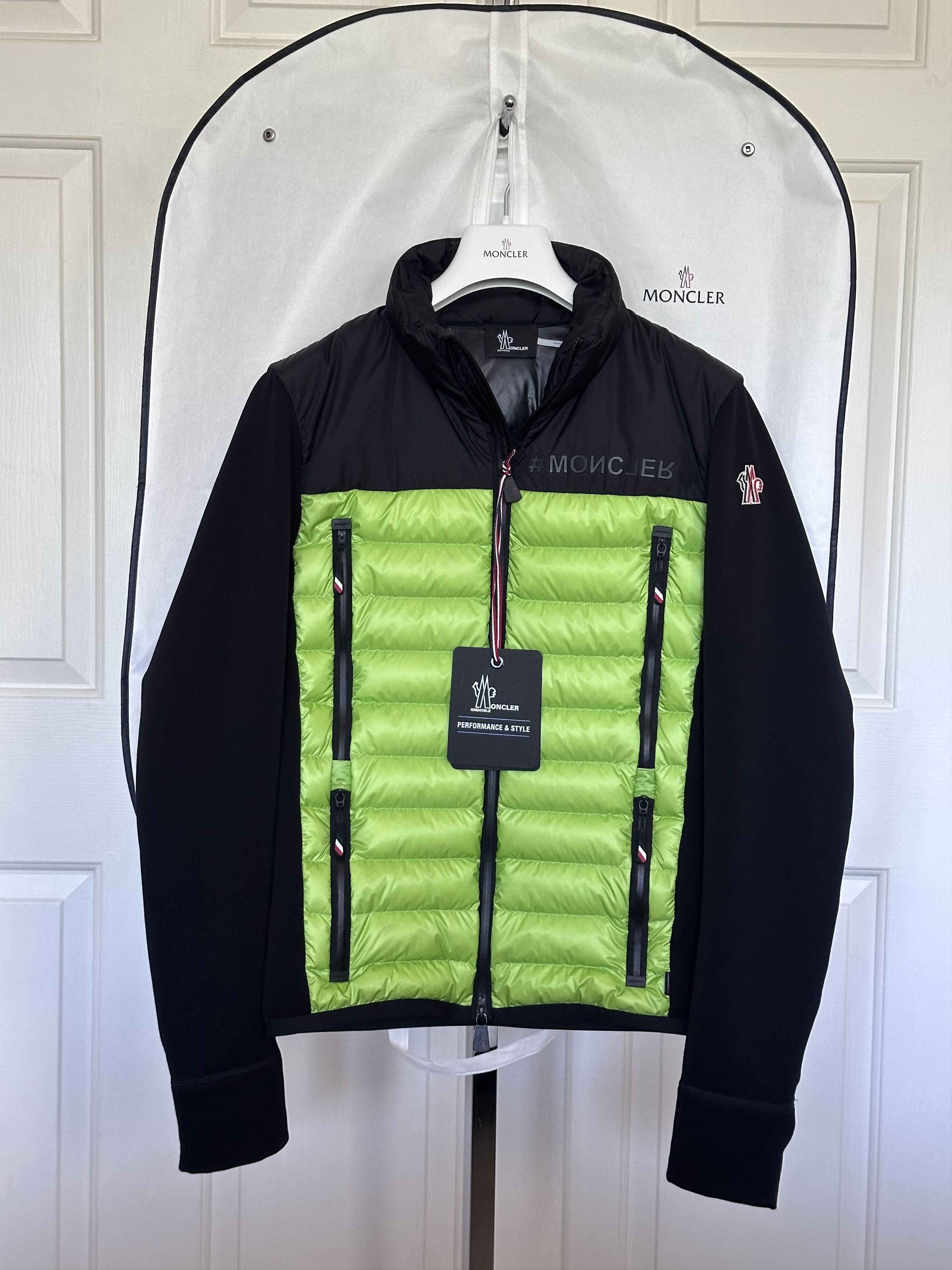 Moncler Grenoble Padded Polartec Zip Up Sweatshirt Maglia Cardigan