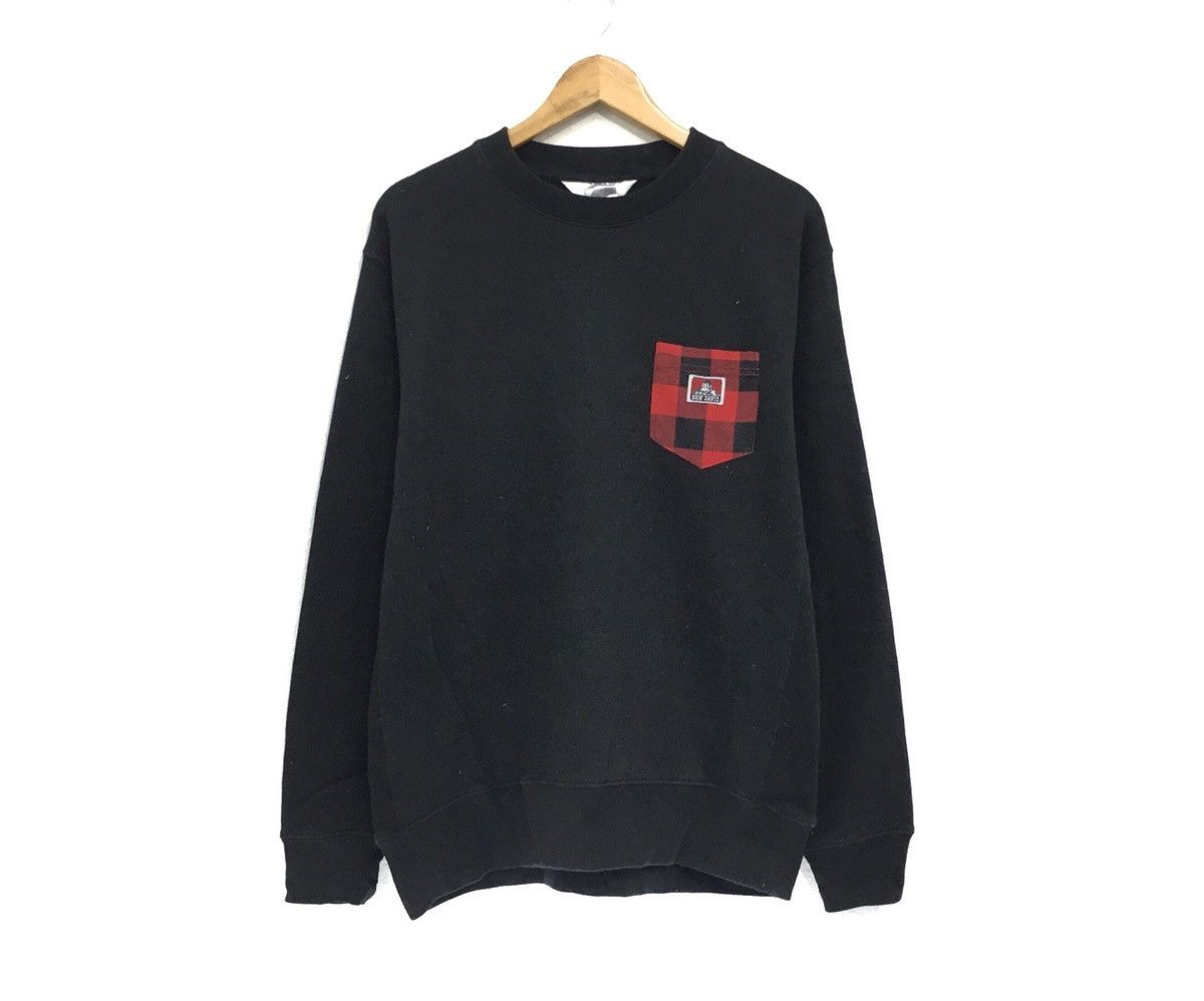 Davis Ben Davies Crewneck Sweatshirt Small Logo Spell Out Pullover
