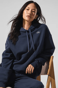 Alo Accolade Navy Pullover Hoodie T-Shirts, Sweatshirt | FlexRushtees.com