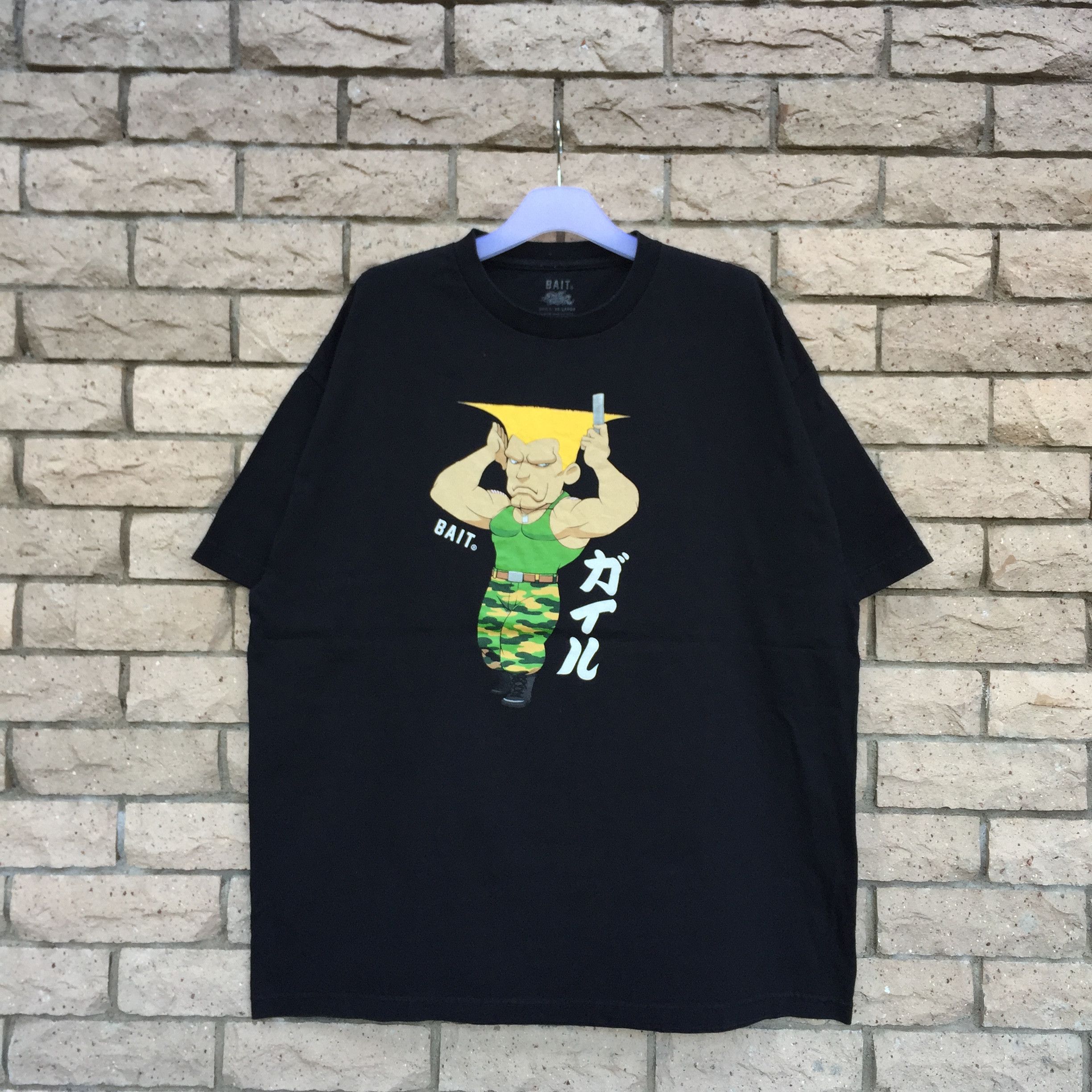 Bait X Street Fighter T Shirt Spell Out Big Design Guile