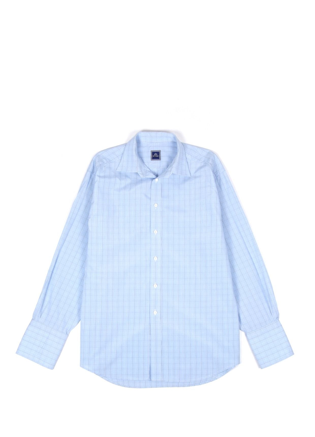 Eton Checkered French Cuff Shirt Hoodie, Sweatshirt | FlexRushtees.com
