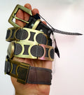 Vintage V2k Metal Belt Size L Length 108 Cm