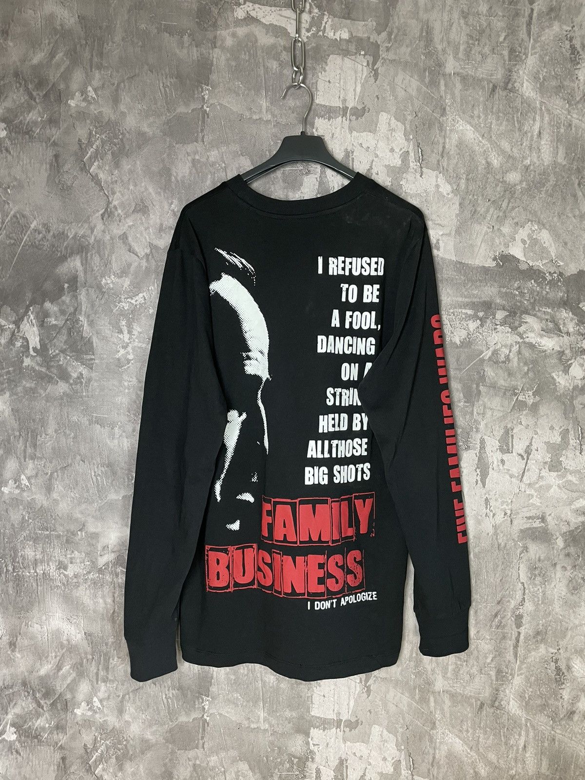 Other Vintage The God Father Overprint Logo Longsleeve