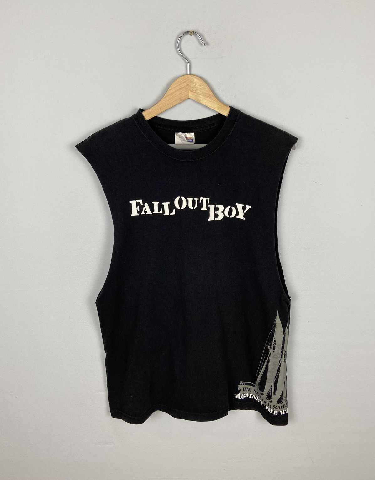 Vintage Fall Out Boy We Set Our Sally Agaist The Wind Tee Hoodie, Sweatshirt | AU16VibeMintTees.com