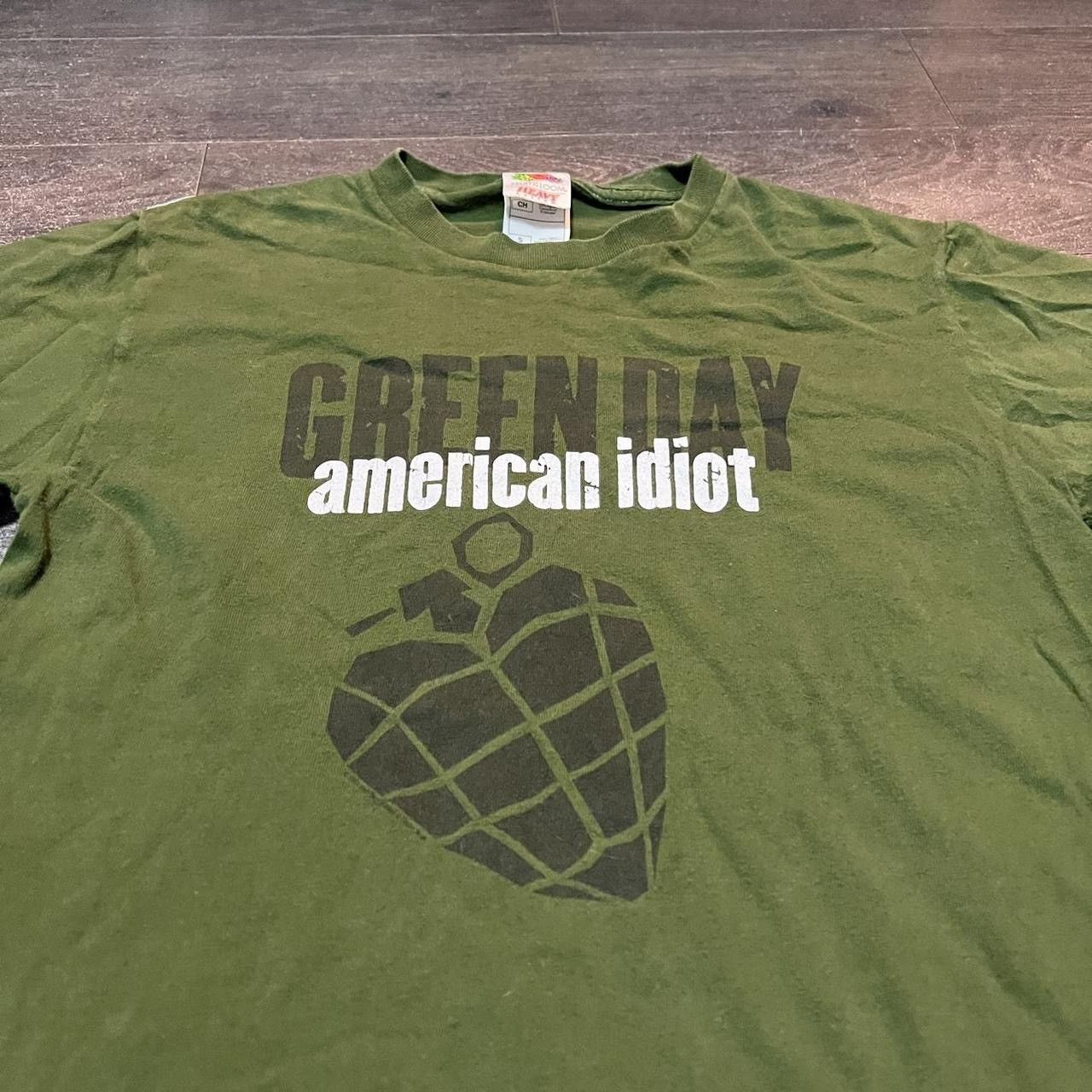 Vintage Green Day American Idiot T Shirt From 2004 Hoodie, Sweatshirt | FlexRushtees.com