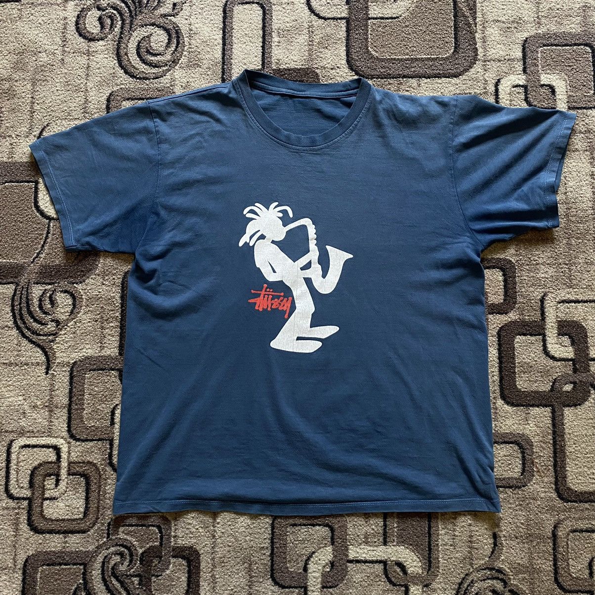 Vintage 90s Trumpet Man Vintage Stussy Tee Hoodie, Sweatshirt | FlexRushtees.com