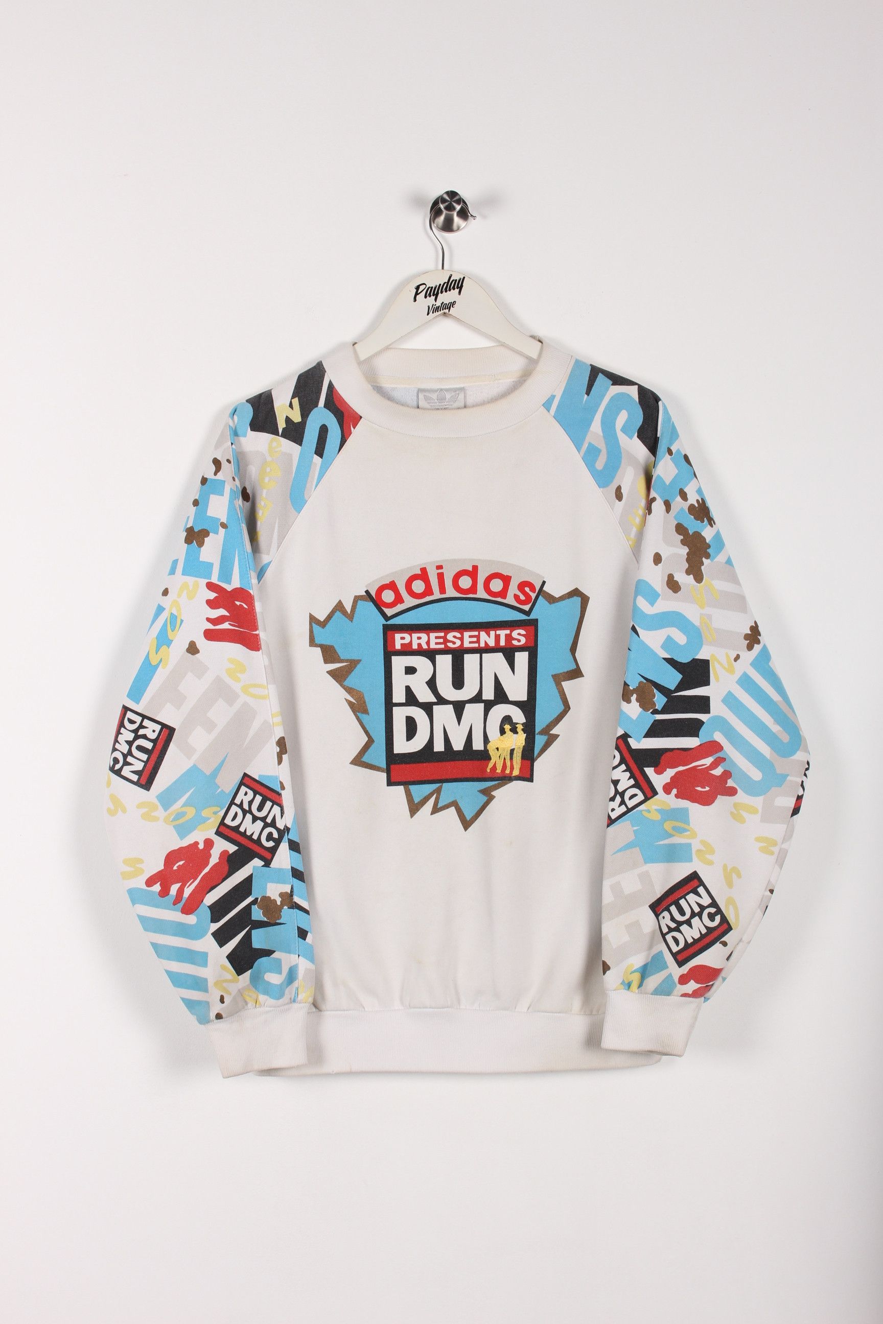 Adidas 80 S Ultra Rare Adidas Run Dmc Hip Hop Graphic Sweatshirt