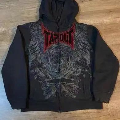 Rei Vintage Gothic Hip Hop Loose Hoodie
