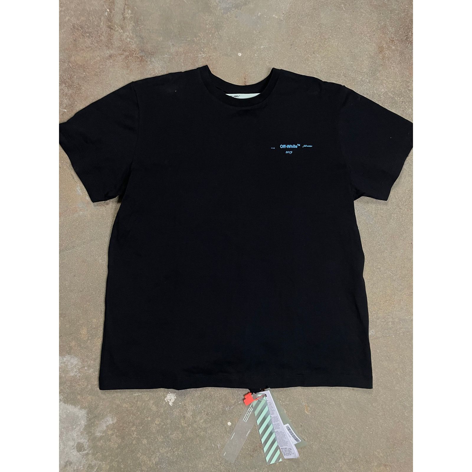 White Off White Tee Black Blue New Xs Hoodie, Sweatshirt | FlexRushtees.com