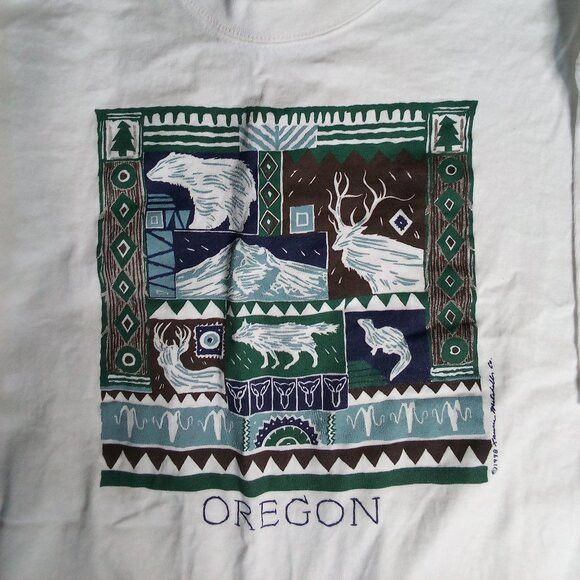Other Deadstock Vintage Oregon Outdoors Nature Tribal T Shirt