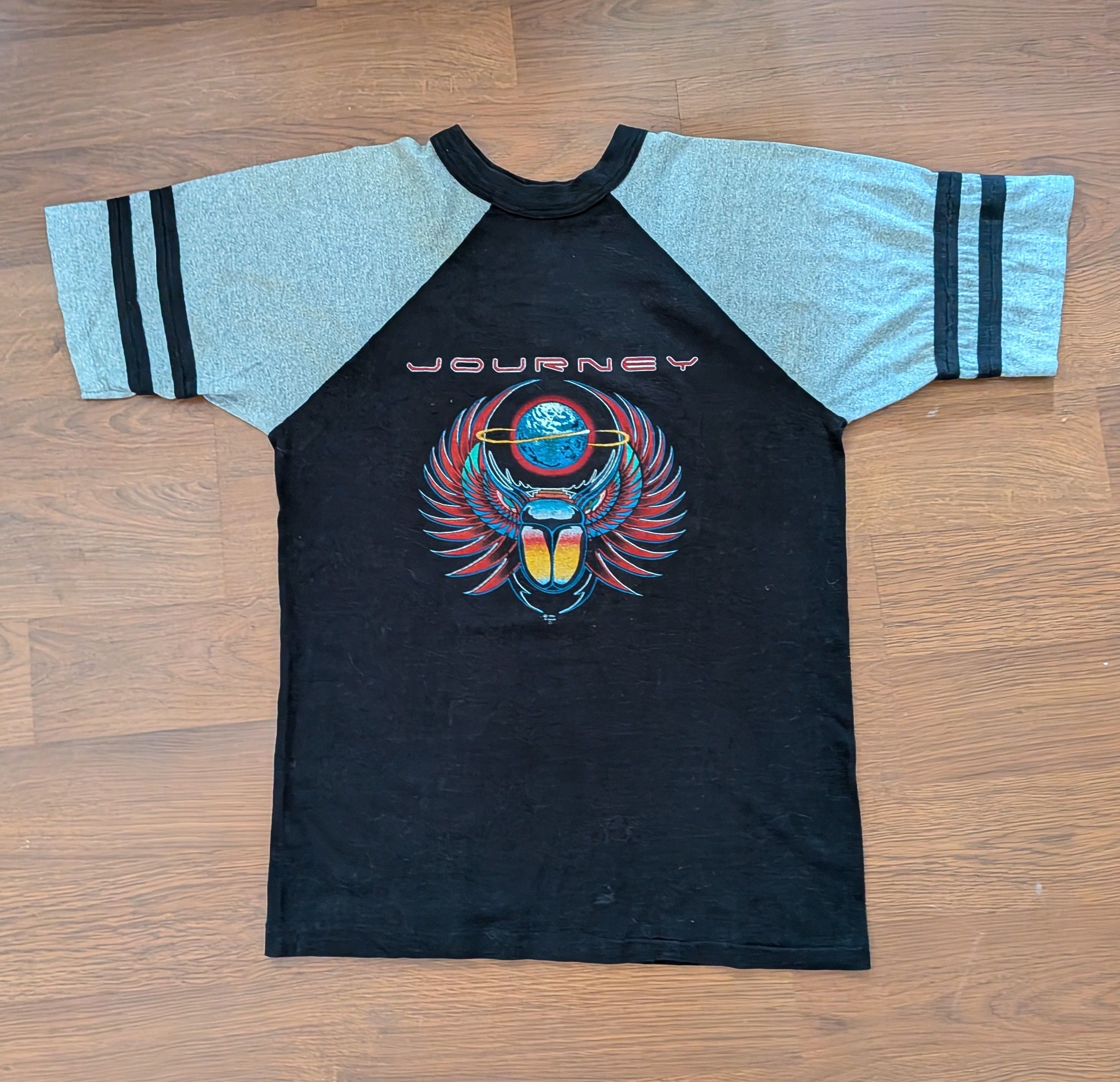 Other Vintage 1982 Journey Spring Tour Raglan Tee S M Hoodie, Sweatshirt | FlexRushtees.com