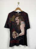 Vintage 90s Metallica All Overprint Bootleg T Shirt Ta0304 Hoodie, Sweatshirt | FlexRushtees.com