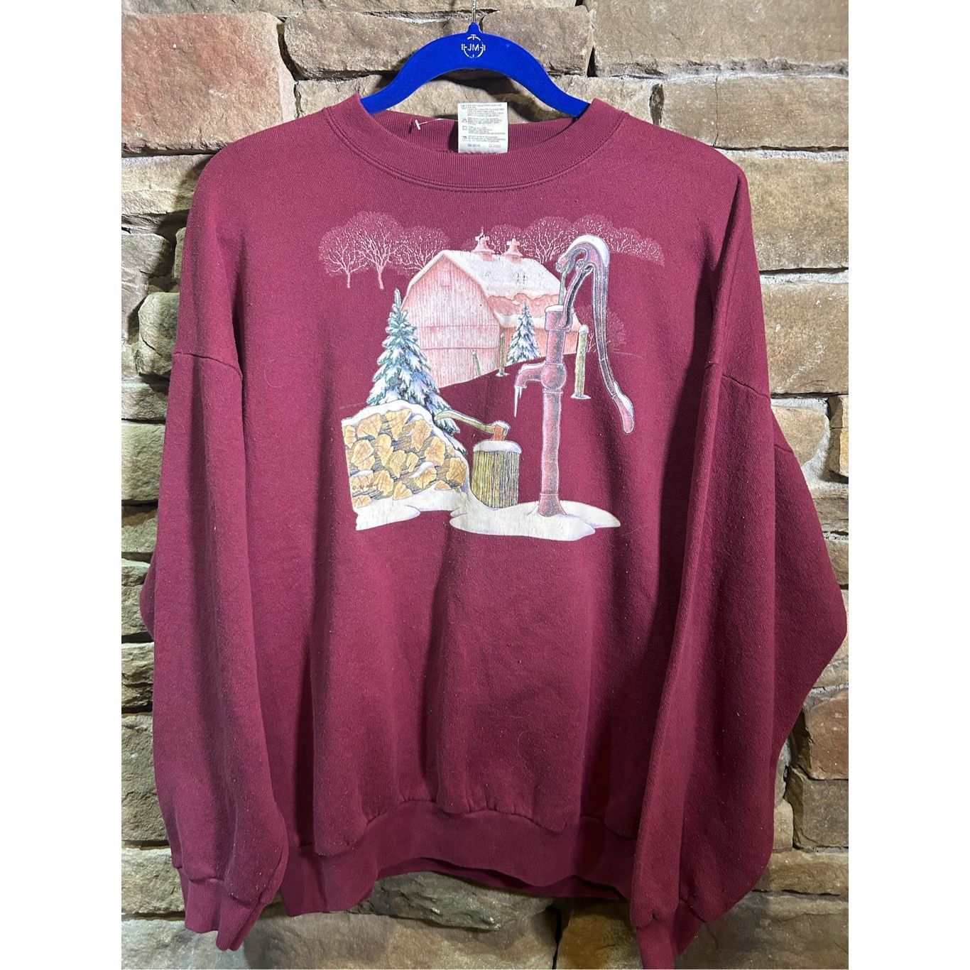 Vintage 1990s Winter Nature Cute Cozy Sweatshirt Crewneck T-Shirts, Hoodie | FlexRushtees.com