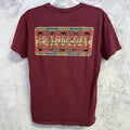 Pendleton Aztec T Shirt Mens Medium Red Maroon Short Sleeve