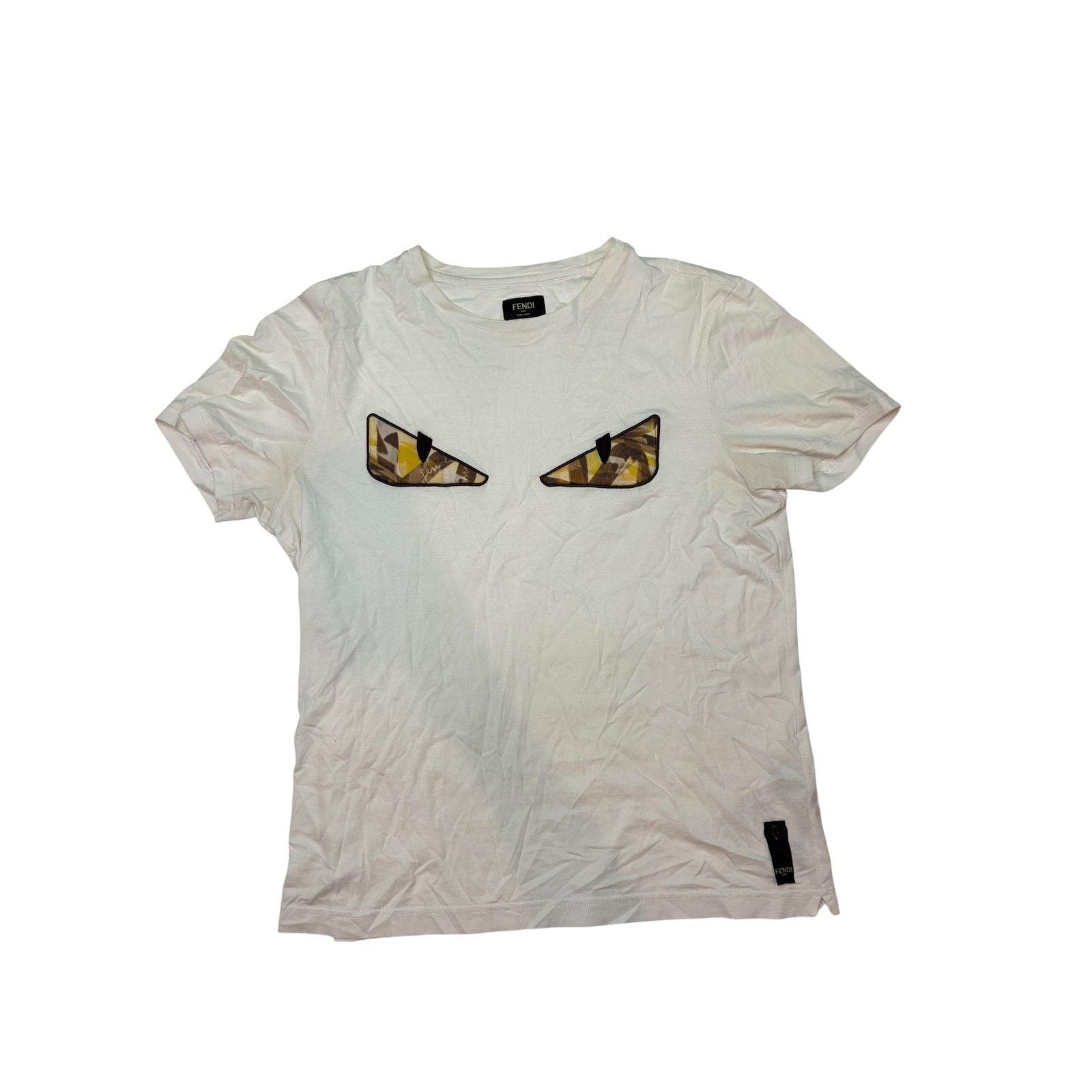 Fendi Eye Moster White Yellow Tee Hoodie, Sweatshirt | FlexRushtees.com
