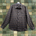 Marmot Shirt Adult Large Gray For Life Aztec Print Flannel Casual Outdoor Men S