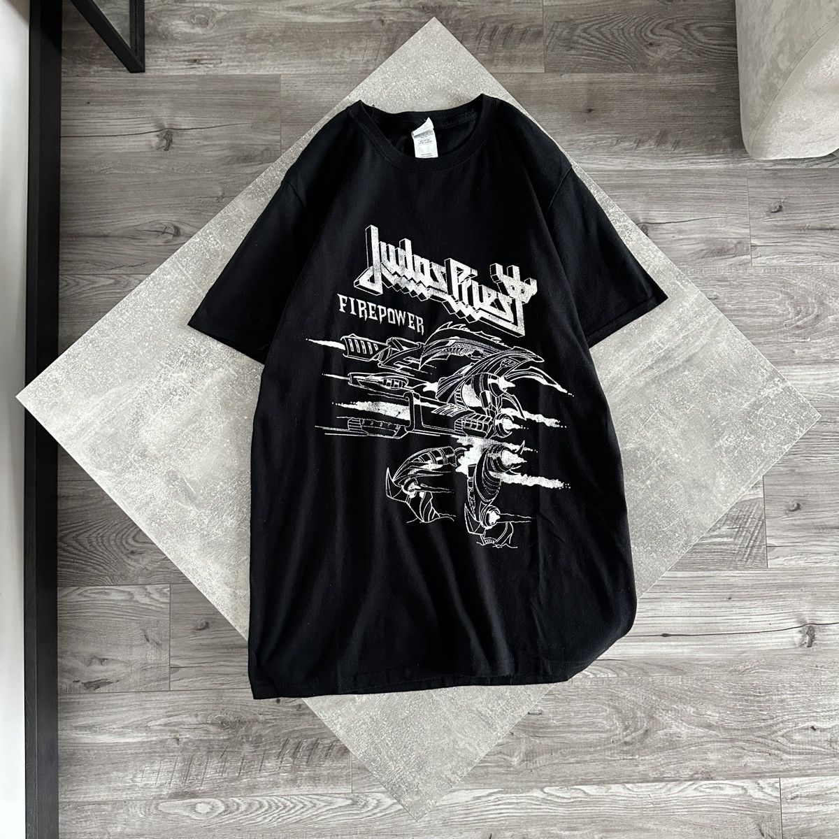 Priest Judas Priest Firepower 00s Tee Heavy Metal Y2k British Rock Hoodie, Sweatshirt | FlexRushtees.com