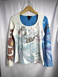 Barcelona Custo Barcelona Long Sleeve Mesh Art