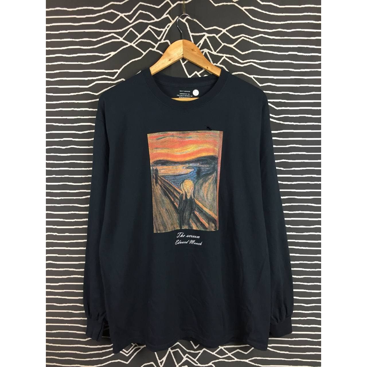Vintage The Scream Edvard Munch Iconic Art Longsleeve Tee