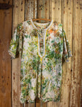 Vintage Tie Dye Henley T Shirt 70s