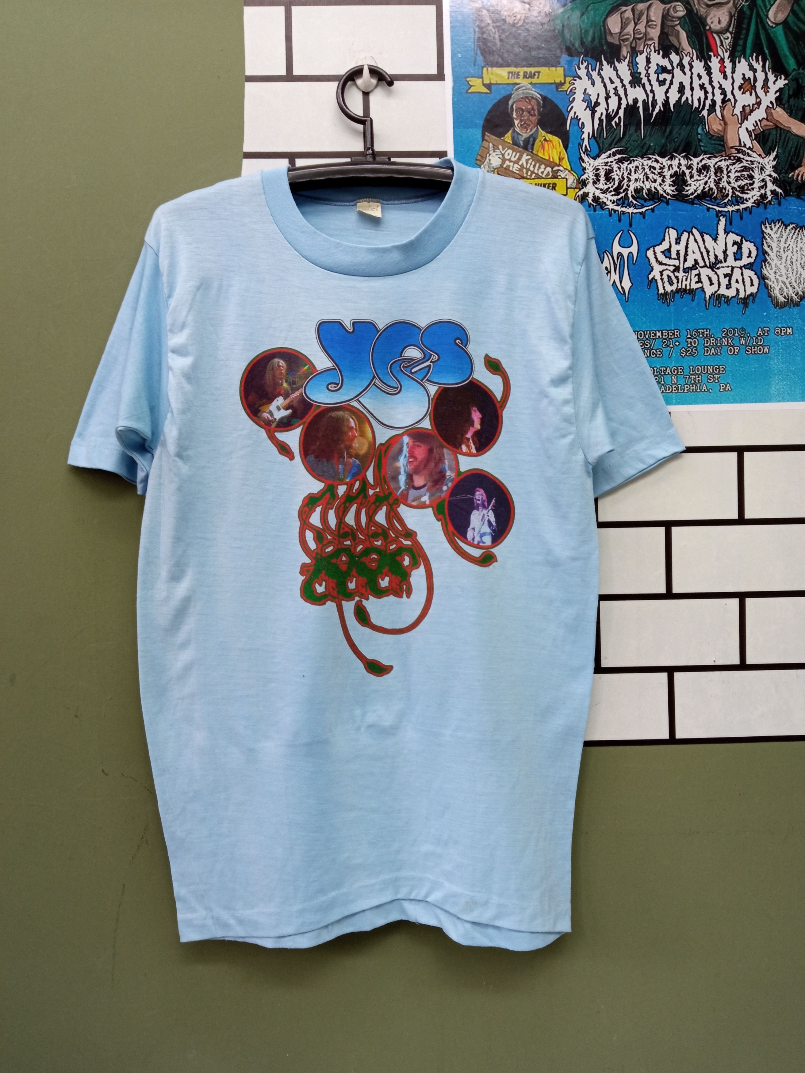 Vintage Yes English Progressive Rock Band Tour Vintage T Shirt 70s