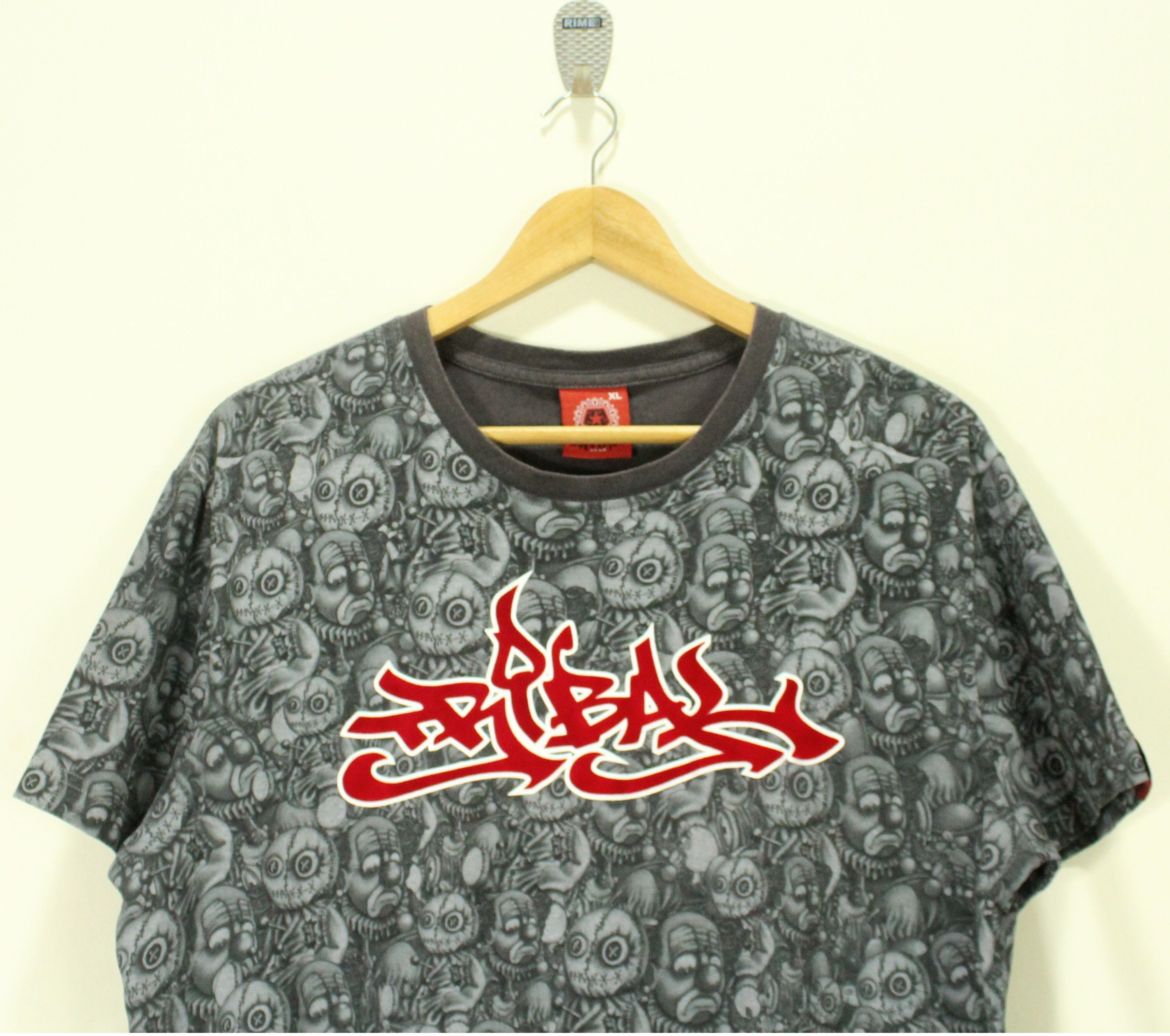 Streetwear Tribal Gear T Shirt All Over Print Horror Nightmare