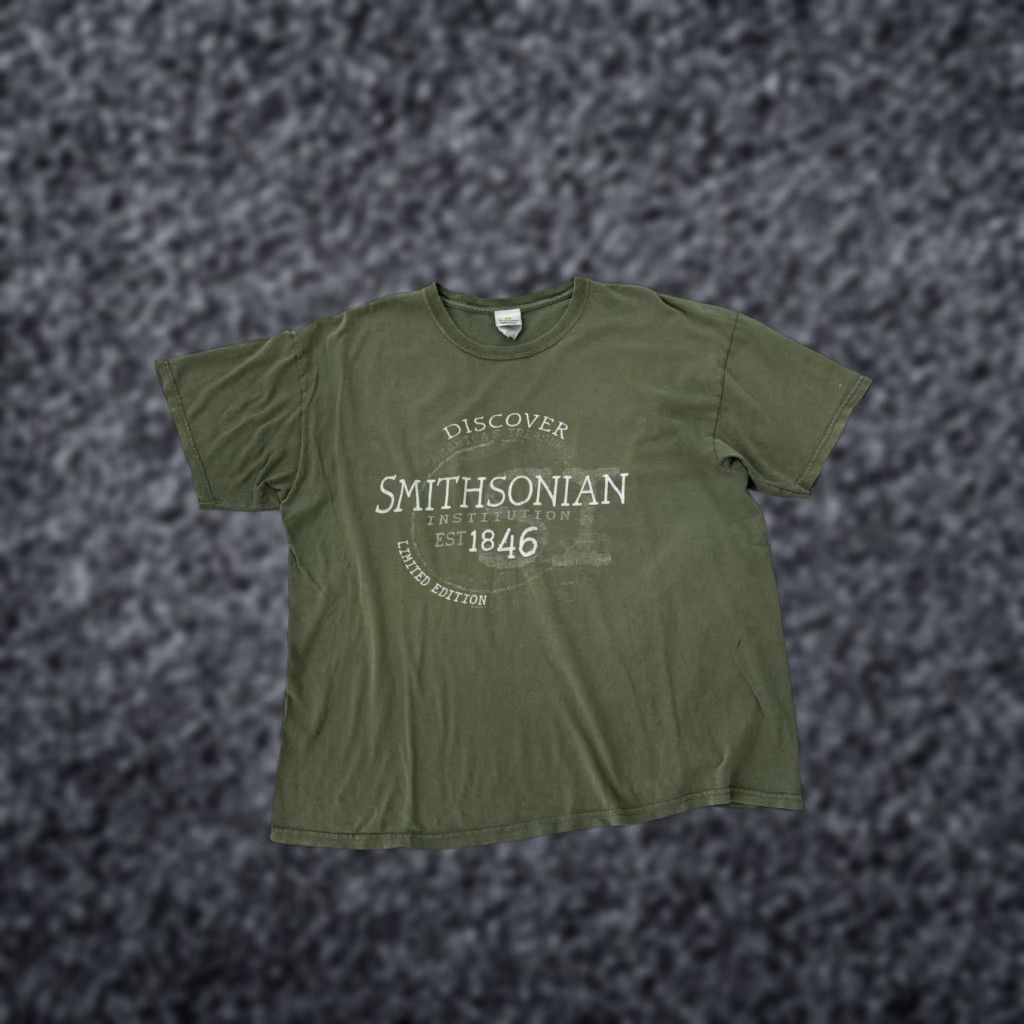 Vintage Smithsonian Institution Museum T Shirt Green Cotton Men Xl Academia Geek Shirt Hoodie, Sweatshirt | FlexRushtees.com