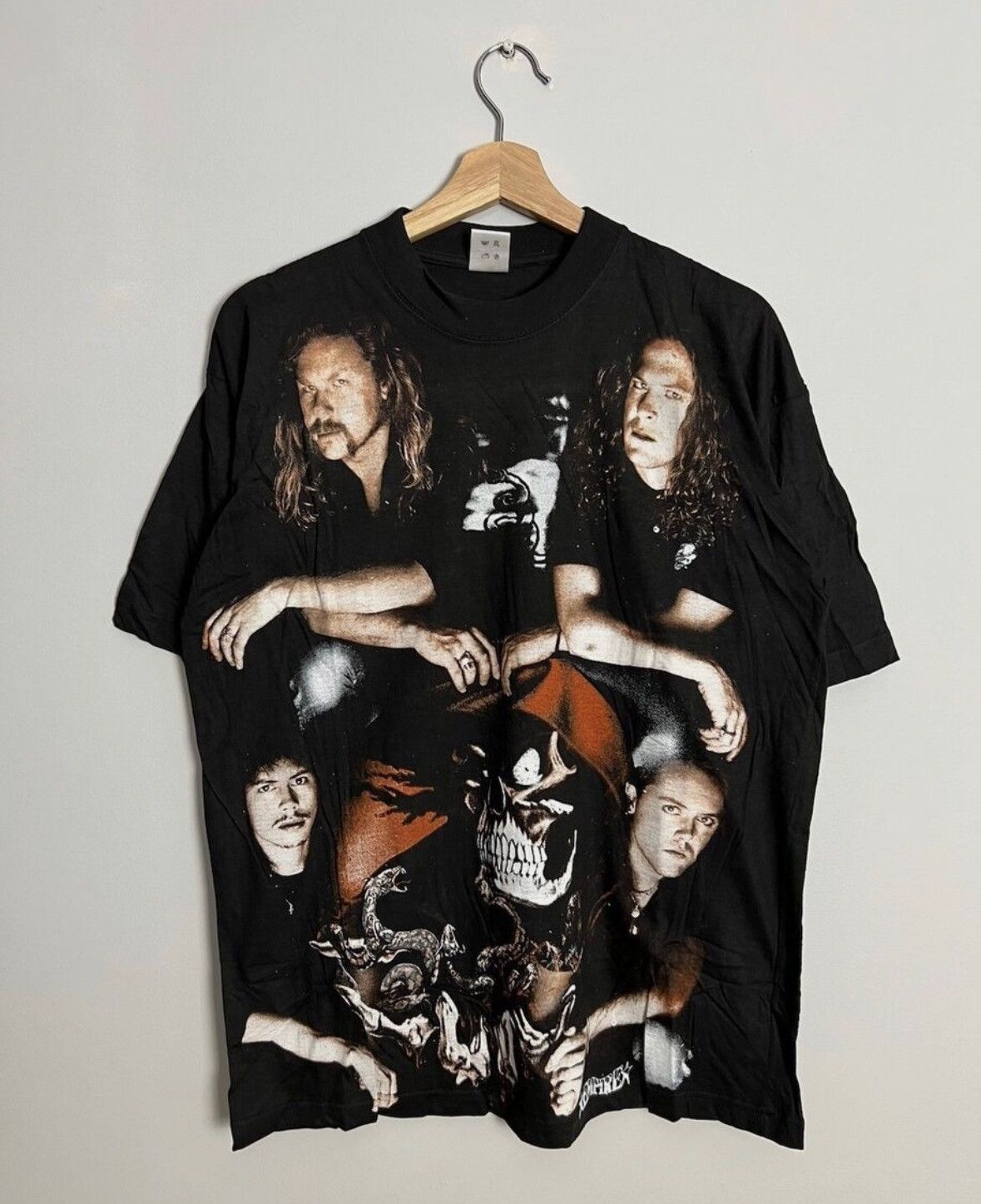 Band Tees Rare Vintage 90s Metallica Heavy Metal Band Lxxl Grail Hype Hoodie, Sweatshirt | FlexRushtees.com