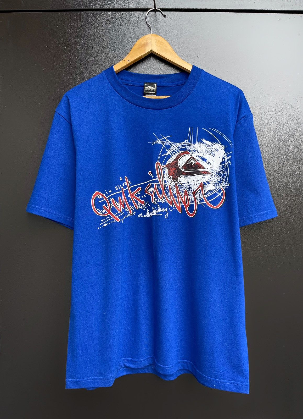 Vintage Rare T Shirt Quiksilver Boardriding Big Logo Surf Tee Hoodie, Sweatshirt | FlexRushtees.com