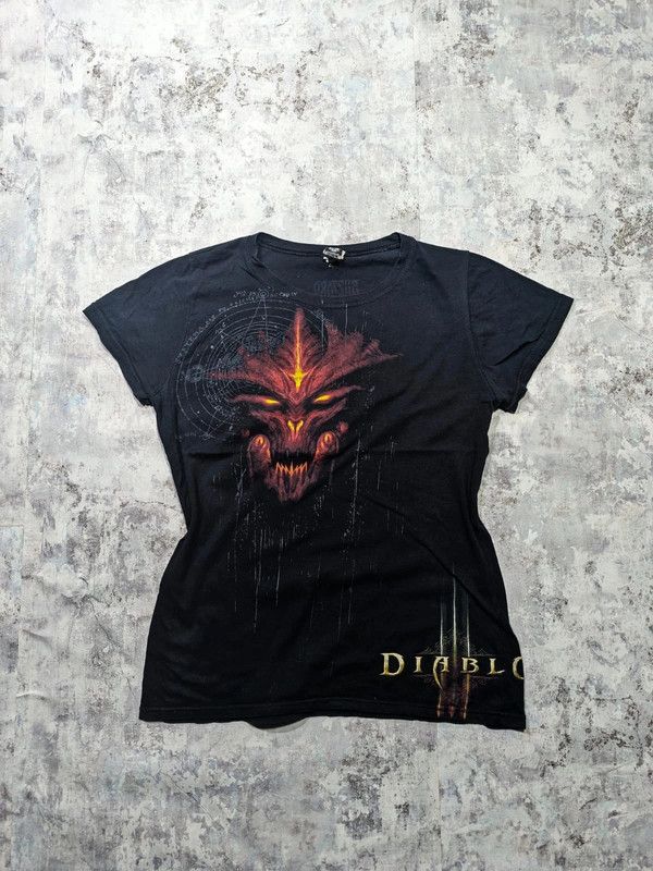 Vintage Diablo 3 2013 Wmns Top Tshirt Blizzard Owenmhyatt Style