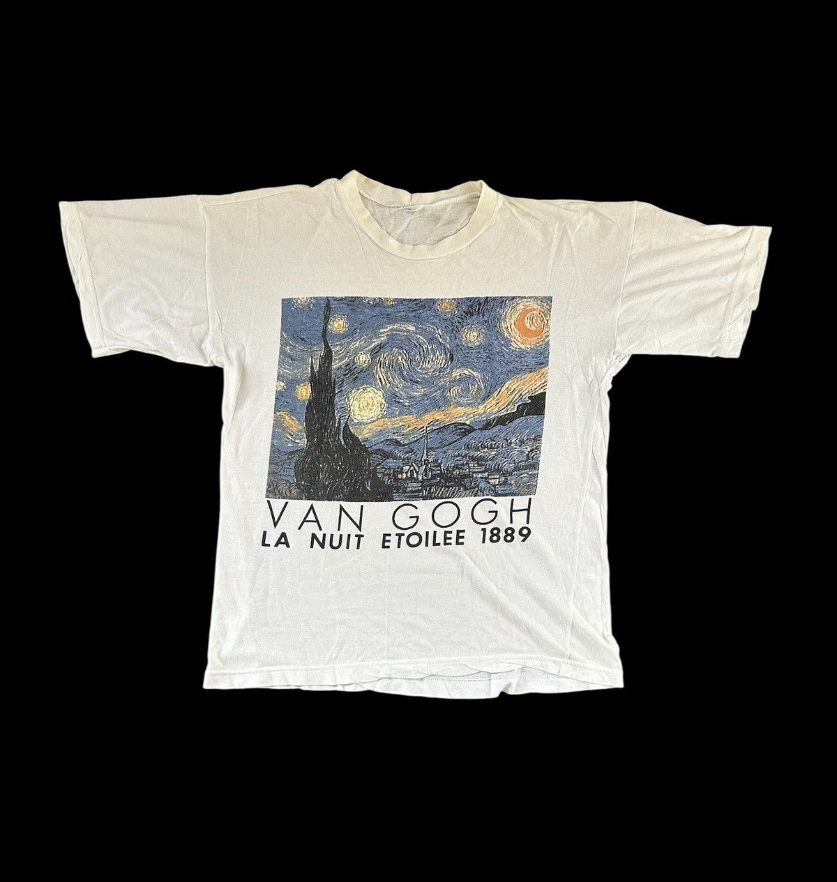 Vintage Vtg 90s Van Gogh Pop Art Galery Boxy Tee Hoodie, Sweatshirt | FlexRushtees.com