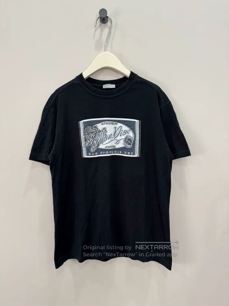 Dior Black Stamp Slogan Short Sleeve T-Shirts, Hoodie, Sweatshirt | FlexRushtees.com