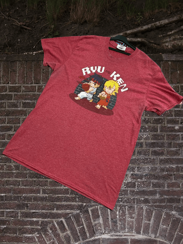 Street Fighter Vintage T Shirt Tee Street Fighter Ken Ryu Capcon