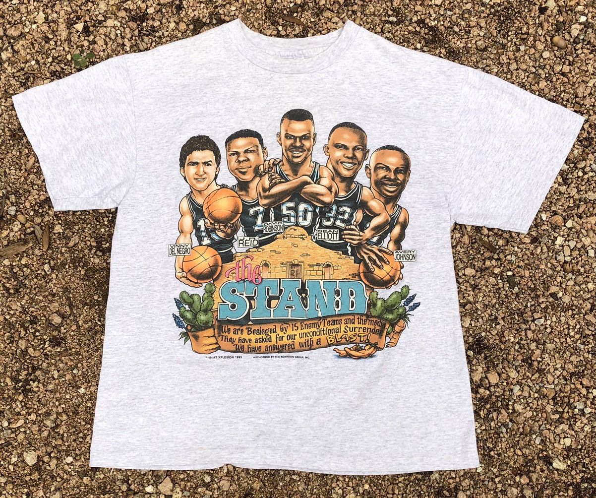 Vintage 1995 San Antonio Spurs Caricature Shirt Explosion Hoodie, Sweatshirt | FlexRushtees.com