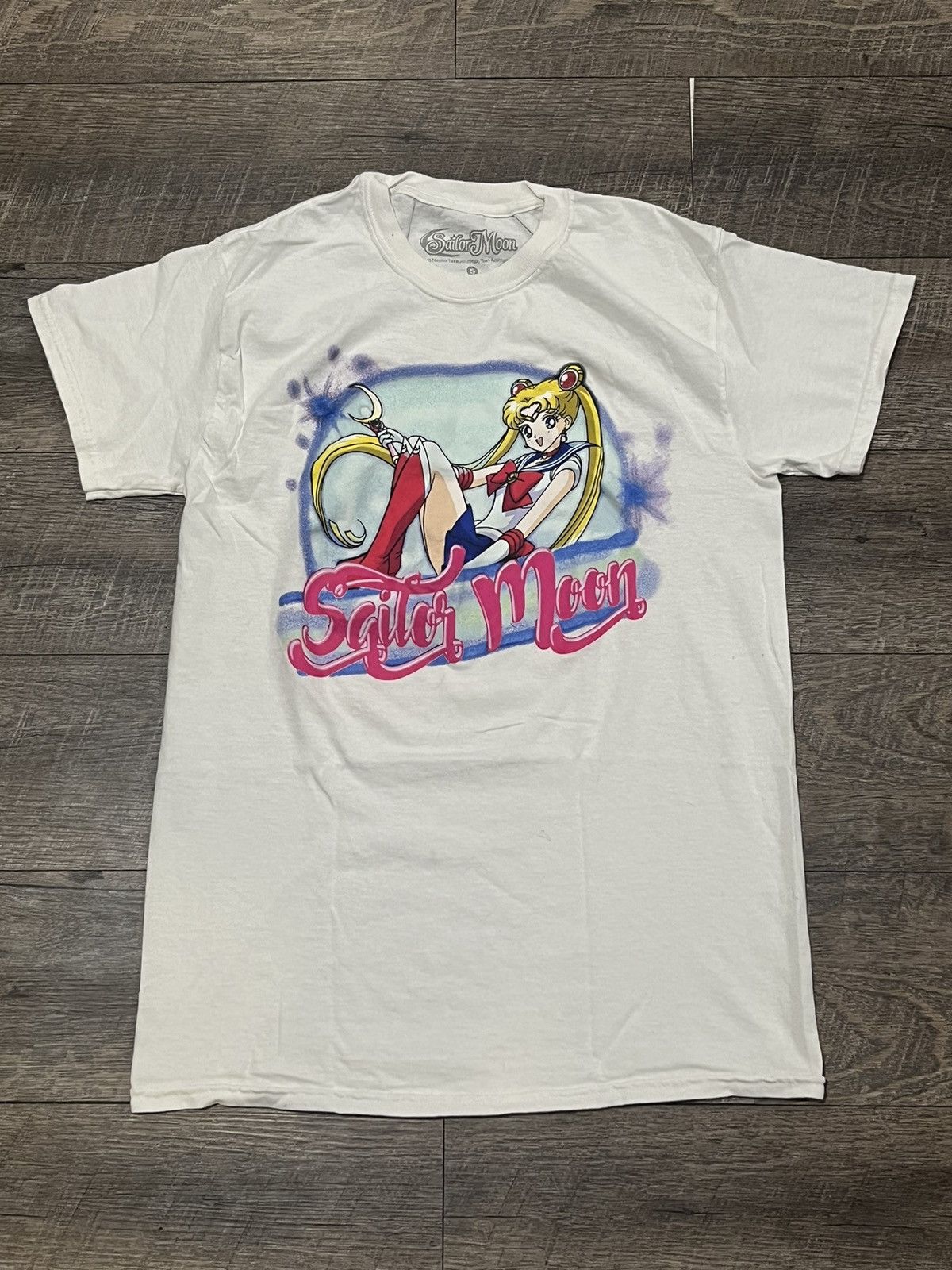 Japanese Brand Sailor Moon White Tee Shirt Size Small Hoodie, Sweatshirt | FlexRushtees.com