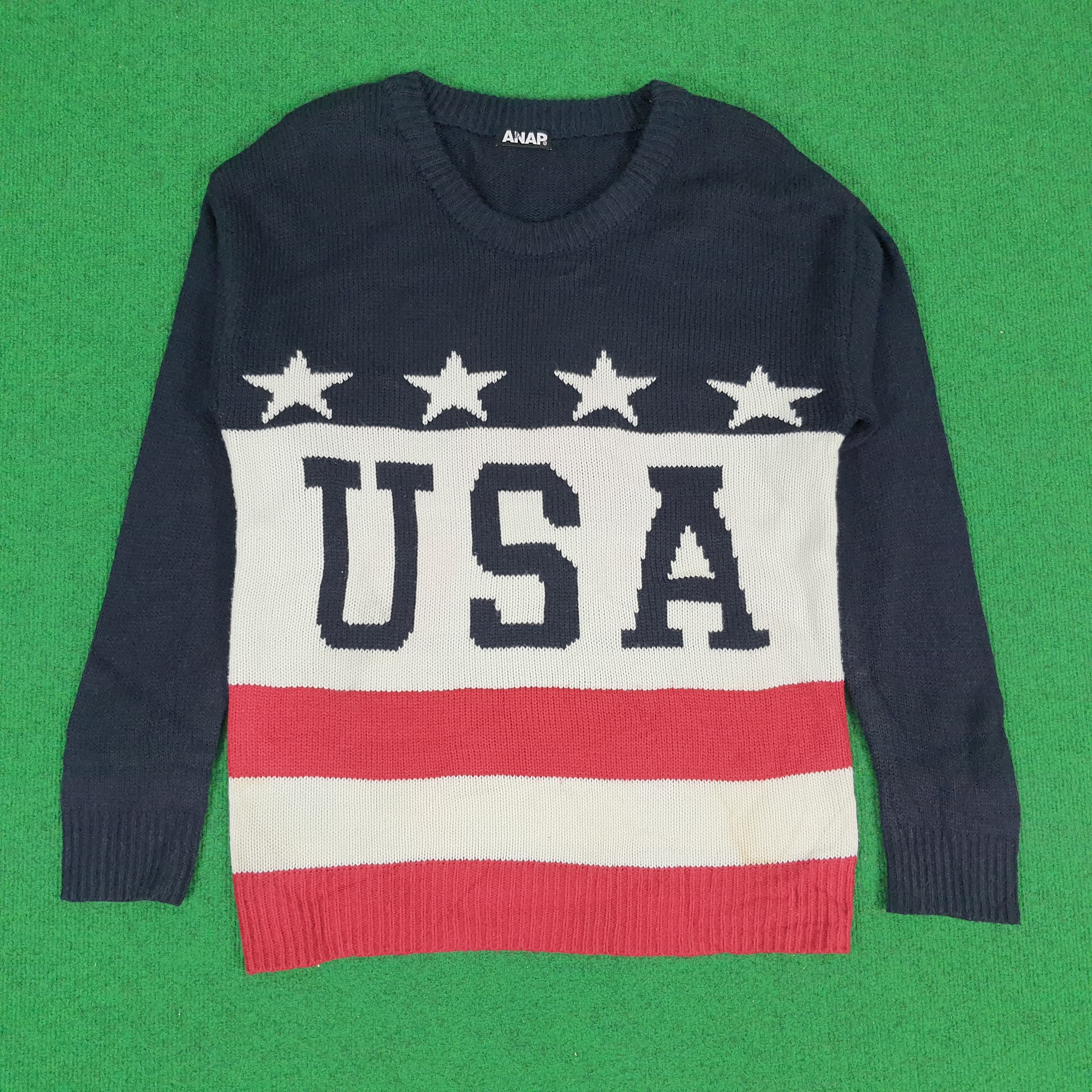 Other Vintage Usa Spell Out Knitted Winter Sweatshirts T-Shirts, Hoodie | FlexRushtees.com