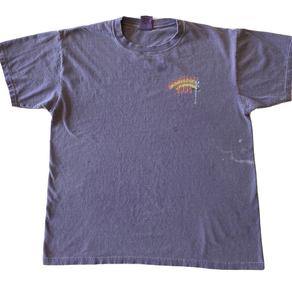 Authentic Pigment 2004 Rockygrass Blue Grass Psychedelic Train Festival Tee