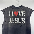 Vintage I Love Jesus Washed Distressed T Shirt Hoodie, Sweatshirt | FlexRushtees.com