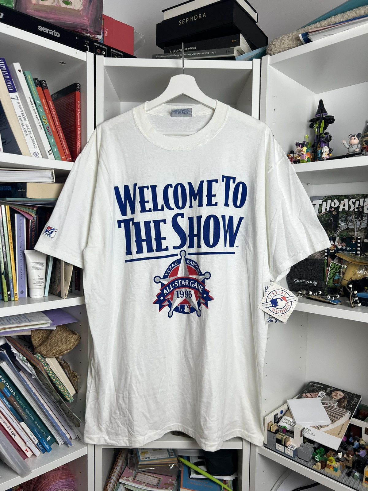 Vintage 1995 Mlb Texas Rangers T Shirt Tee Xl Deadstock 90s Hoodie, Sweatshirt | FlexRushtees.com