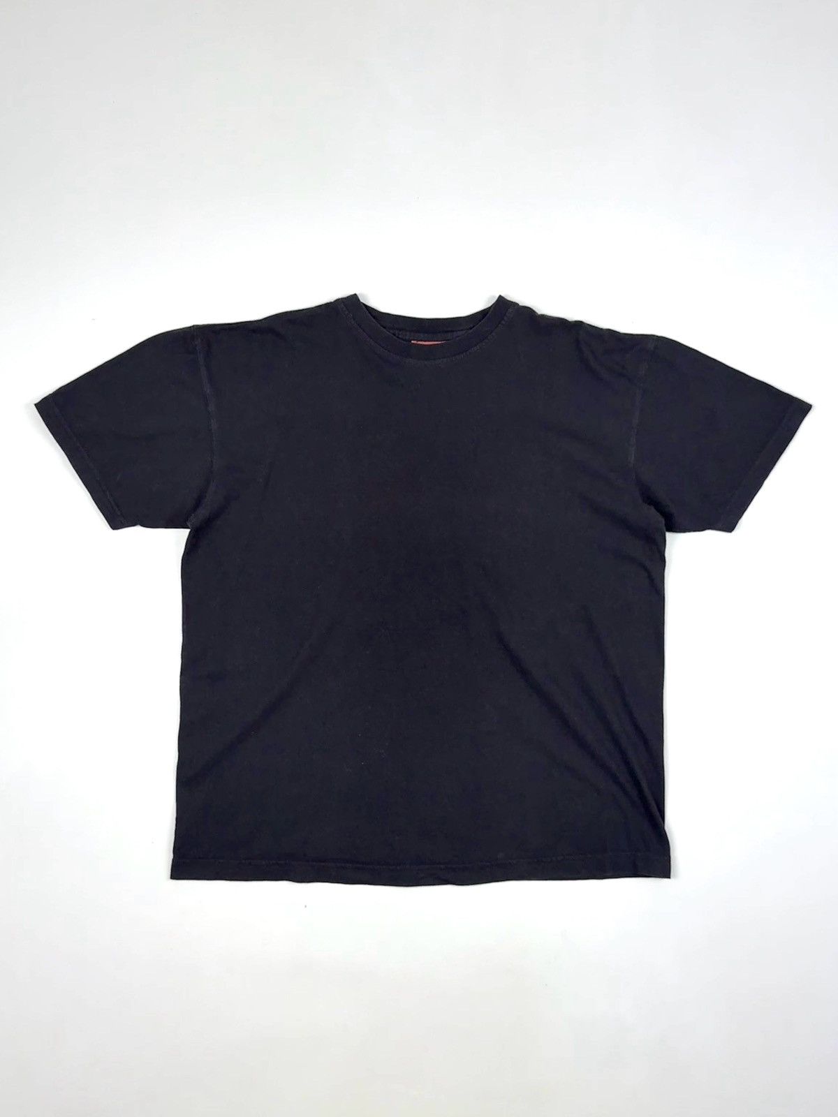 1990 S Vintage Faded Black Blank Boxy Tee Hoodie, Sweatshirt | FlexRushtees.com