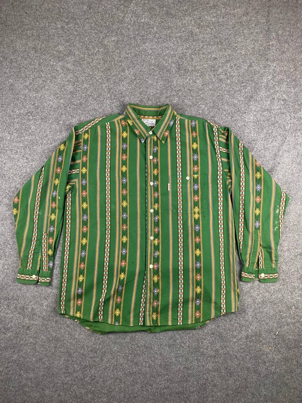 Brand Vintage Japanese Brands Navajo Design Shirt