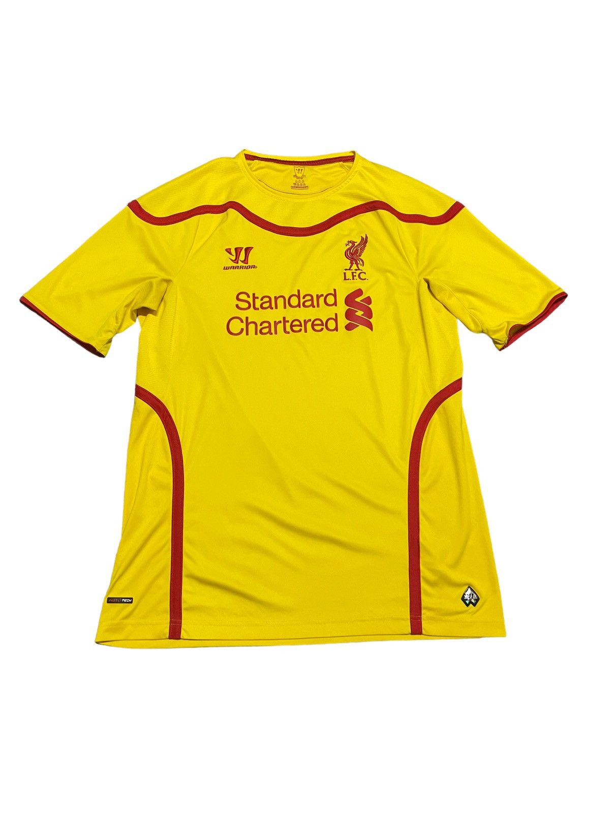 Warrior Lfc Liverpool Away Soccer Jersey 2014 2015 Yellow